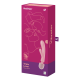 2 en 1 Vibromasseur rabbit et wand rose USB Triple Lover Satisfyer - CC597843