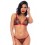 Ensemble 2 pièces noir et rouge à coeurs - MAL8899BLR