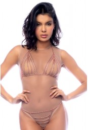 Ensemble 2 pièces en chaine rose gold 