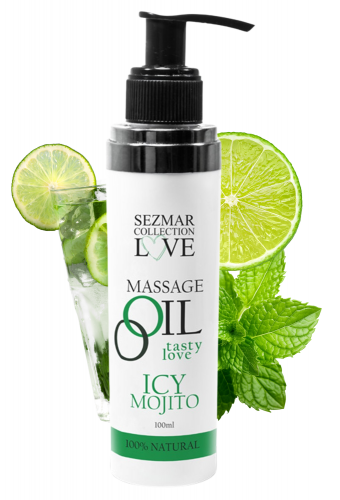 Huile de massage comestible mojito menthe 100ml