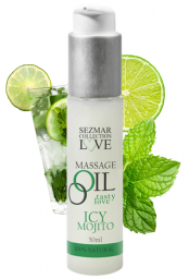 Huile de massage comestible mojito menthe 50ml