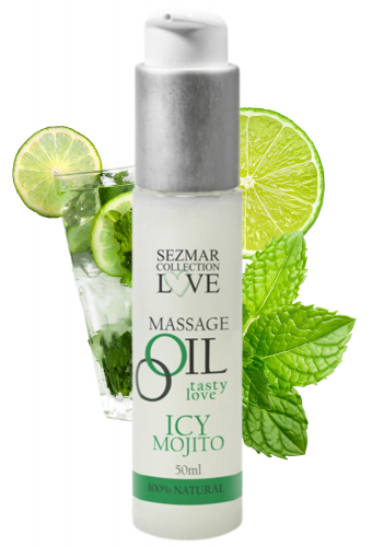 Huile de massage comestible mojito menthe 50ml