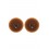 Paire de cache-tétons piercing barre demi-anneau faux diamant peau foncée - XP008F