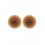 Paire de cache-tétons piercing barre demi-anneau faux diamant peau métisse - XP008M