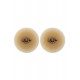 Paire de cache-tétons piercing barre coeur faux diamant peau claire - XP004C