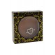 Paire de cache-tétons piercing barre coeur faux diamant peau foncée - XP004F