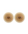 Paire de cache-tétons piercing barre faux diamant peau claire - XP001C