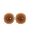 Paire de cache-tétons piercing barre faux diamant peau métisse - XP001M