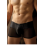 Boxer noir rayé opaque et transparent - LM2906-67BLK