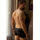 Boxer noir rayé opaque et transparent - LM2906-67BLK