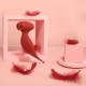 Oiseau du Paradis - Vibromasseur 2 en 1 avec succion et stimulateur rouge - CR-820RED