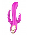 Vibromasseur Rabbit  rose  avec chapelet vibrant - TOZ-024PNK