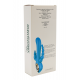 Vibromasseur rabbit  bleu  avec chapelet vibrant - TOZ-024BLU