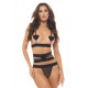 Ensemble 3 pièces noir - REN53051-BLK