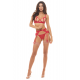 Ensemble 3 pièces rouge - REN53050-TRED