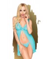 Babydoll et string assorti Bleu After sunset - PH0008BLU