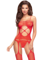 Bodystocking Rouge Hot nightfall - PH0032RED