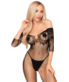 Bodystocking ouvert à l'entrejambe Noir High profile - PH0028BLK