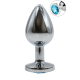 Plug bijou en aluminium bijou bleu Large - RY-003LBL