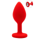 Plug rouge bijou cristal Small - DB-RY067CRED
