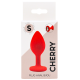 Plug rouge bijou cristal Small CHERRY - RY-067CRED