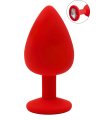Plug rouge bijou cristal Large CHERRY - RY-069CRED