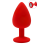 Plug rouge bijou cristal Large CHERRY - RY-069CRED