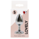 Plug bijou coeur en aluminium. Bijou rouge Small - RY-013RED