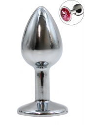 Plug bijou en aluminium bijou rose Small - RY-001PNK