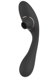 Stimulateurde clitoris noir Coeur Ardent point G  2 en1