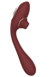 Stimulateurde clitoris bordeaux Coeur Ardent point G  2 en1