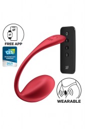 Oeuf vibrant point G télécommandé rouge