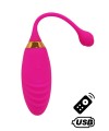 Oeuf vibrant rose USB avec télécommande