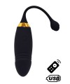 Oeuf vibrant noir USB avec télécommande