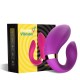 Vibromasseur forme U Violet pour couple avec double moteurs 
