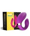 Vibromasseur violet pour couple à double moteur USB