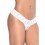 String ouvert brésilien blanc en dentelle