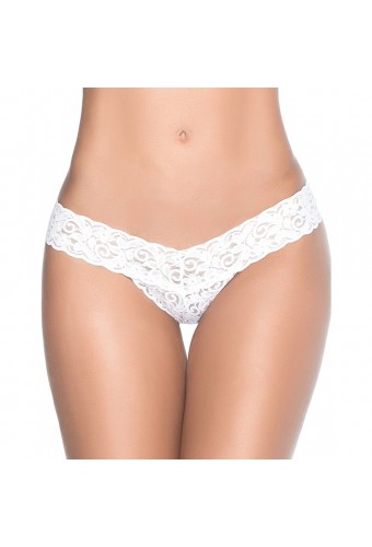 String blanc sexy dentelle