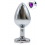 Plug bijou en aluminium. Bijou coeur violet Medium - RY-014PUR