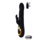 TWIST 2 Noir, Vibromasseur Rabbit va-et-vient USB en silicone médical, doté de 18 modes de stimulation 