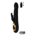 Vibromasseur Rabbit va-et-vient USB en silicone médical, doté de 18 modes de stimulation
