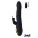TWIST 2 Noir, Vibromasseur Rabbit va-et-vient USB en silicone médical, doté de 18 modes de stimulation 
