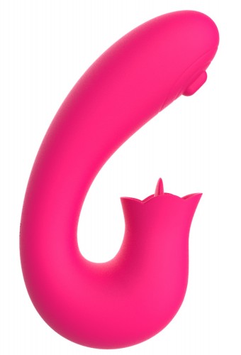 Vibromasseur 2 en 1 G-spot et stimulateur de clitoris USB Kali rose 