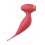 Oiseau du Paradis - Vibromasseur 2 en 1 avec succion et stimulateur rouge - CR-820RED