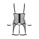Ensemble Porte-Jarretelles  String Ouvert Résille Noir - Cottelli