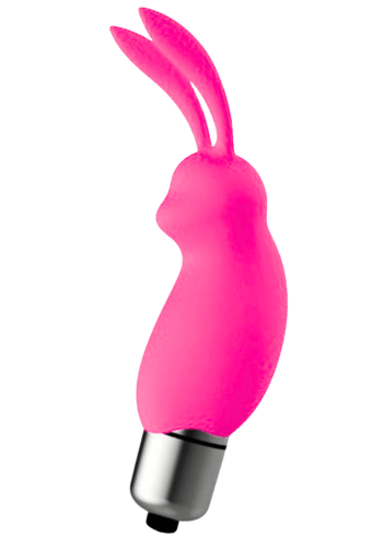 Mini Stimulateur Clitoridien Lapin Rose  1 dosette lubrifiant — Pocket Pleasure