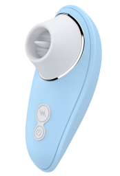 Vibromasseur bleu à langue vibrante pour cunnilingus - BOZ-005BLU