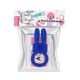 Anneau vibrant silicone bleu avec oreilles de lapin - COR-003BLU