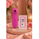 Stimulateur de clitoris par vibrations sur membrane rechargeable USB rose 10 Vitesses De Voyage - ZK003CPNK
