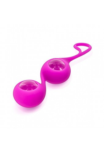 Boules de Geisha rose verre et silicone